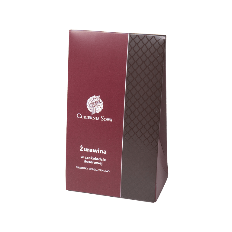 Cranberries in dessert chocolate