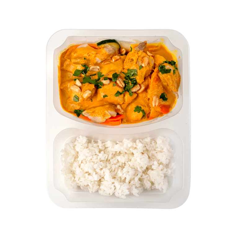 Курка каррі з жовтим соусом та овочами