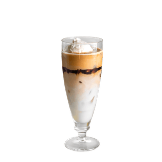 Latte mrożone z lodami