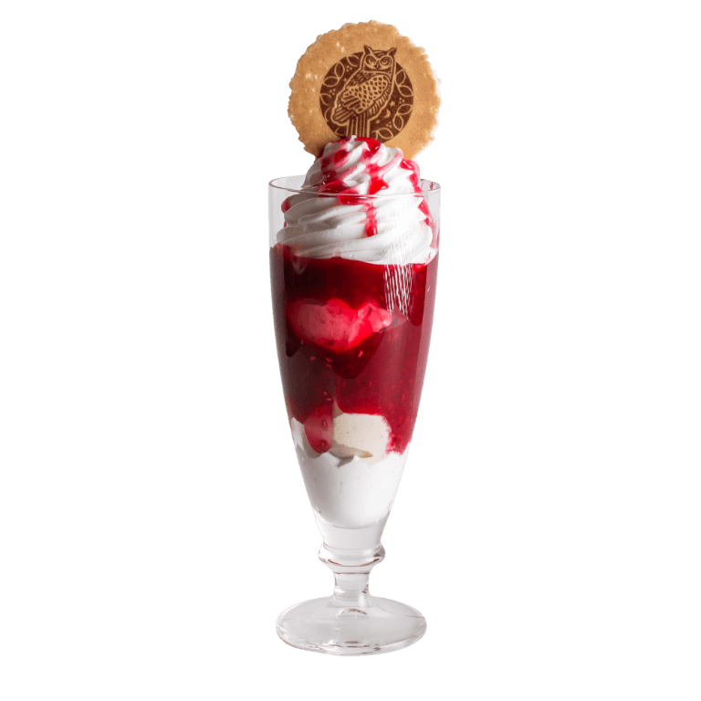 Raspberry dream ice-cream dessert