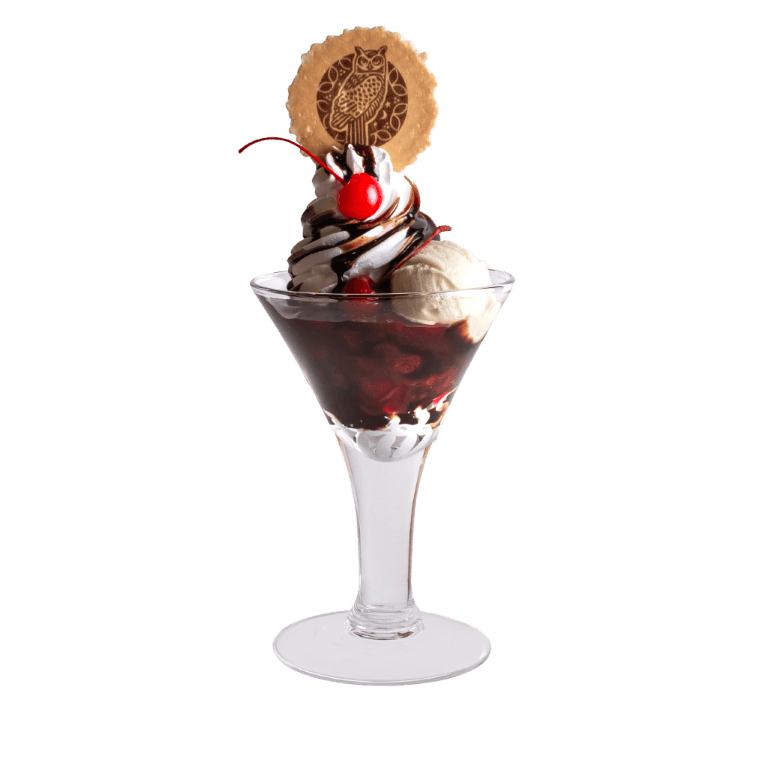 Tartuffo ice-cream dessert