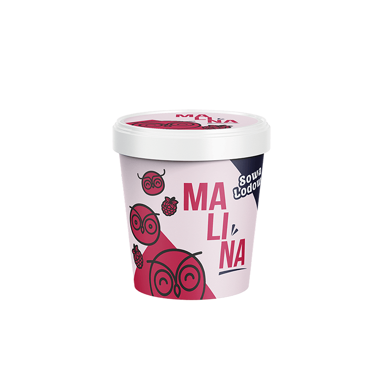 Малинове морозиво