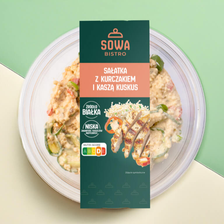 Sałatka z kurczakiem i kaszą kuskus - Sałatki - Sowa Bistro - Zdjęcie 1