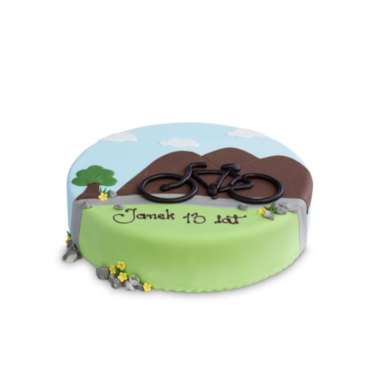 Tort Rower w Górach - Torty ekstradekoracyjne - Torty